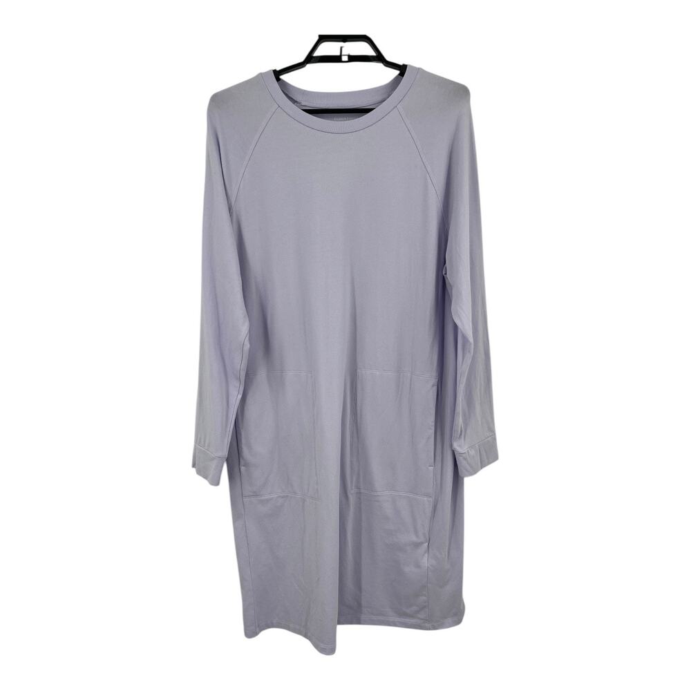 Eileen Fisher Dress organic cotton pullover light purple size Medium M